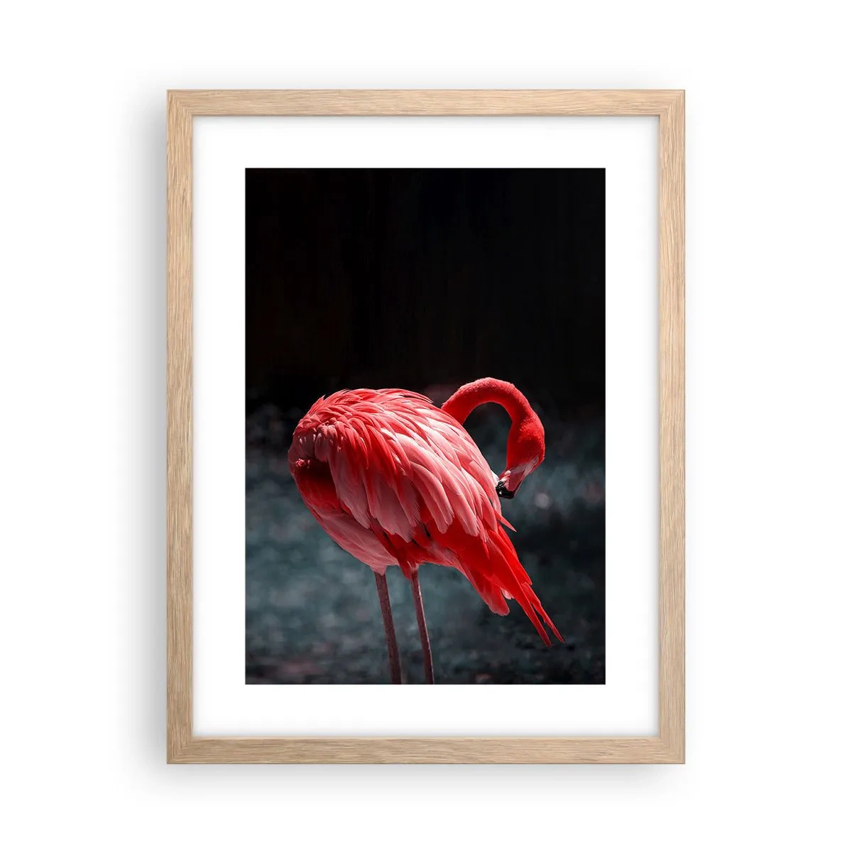 Poster in einem Rahmen aus heller Eiche - Ein purpurrotes Gedicht der Natur - 30x40 cm