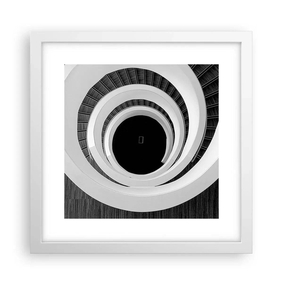 Poster in einem weißen Rahmen - Zum Kern der Sache - 30x30 cm
