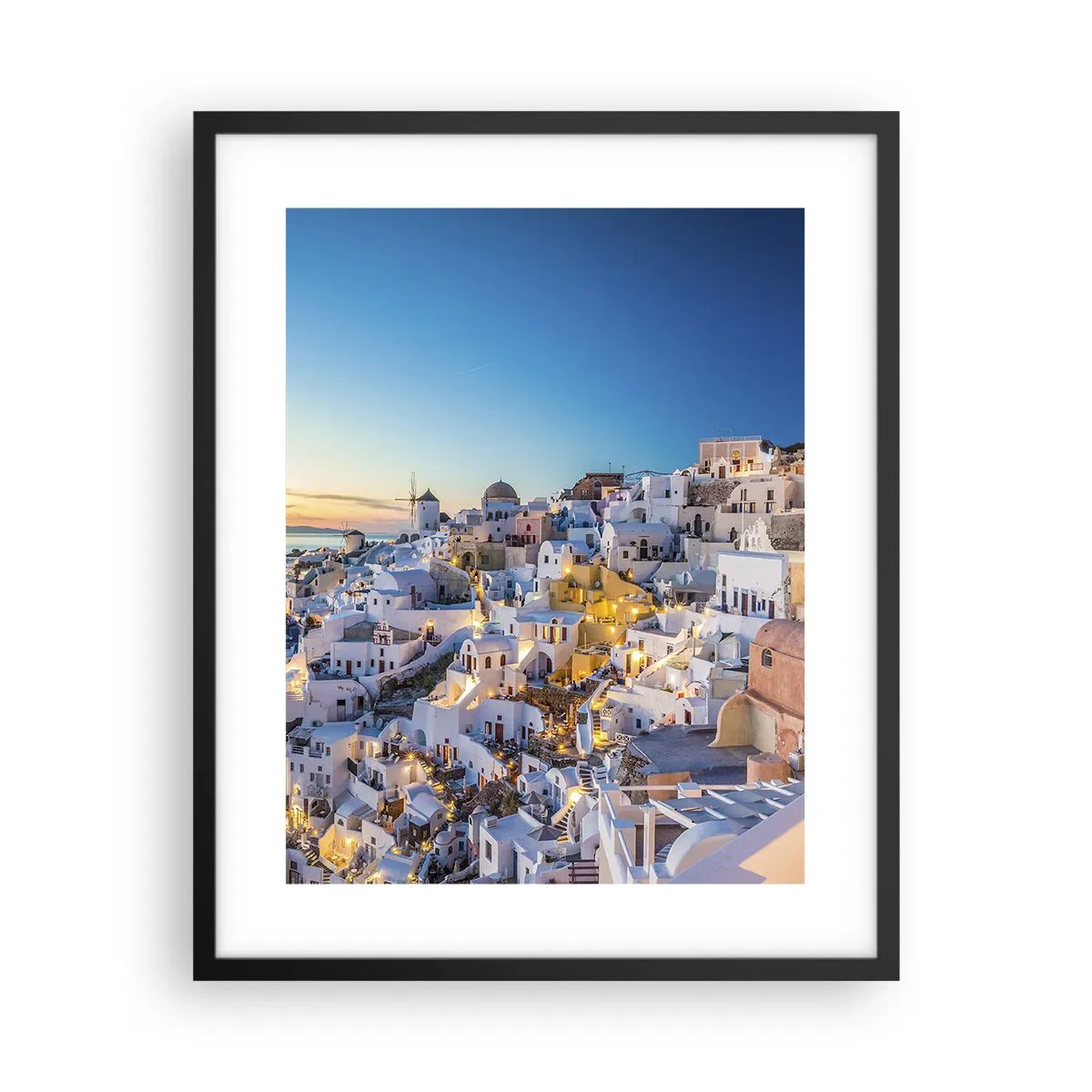 Poster in einem schwarzem Rahmen - Die Essenz des Griechischen - 40x50 cm