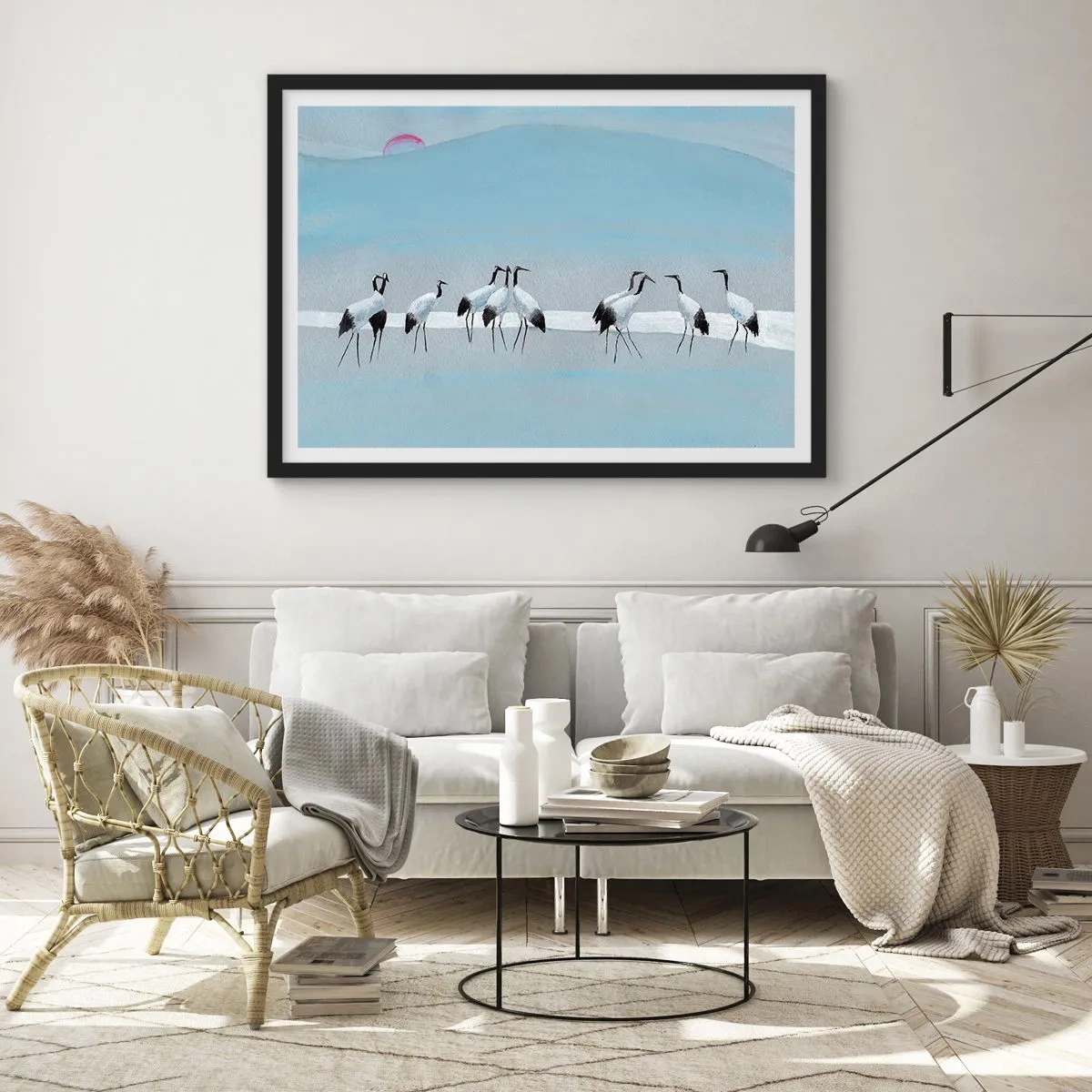 Poster in einem schwarzem Rahmen - Nach einem heißen Tag - 40x30 cm