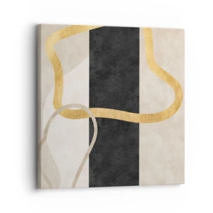 Bild auf Leinwand - Leinwandbild - Schleifenformen - 30x30 cm