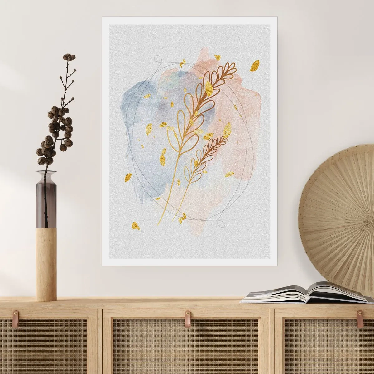 Poster - Goldenr Hauch - 40x50 cm