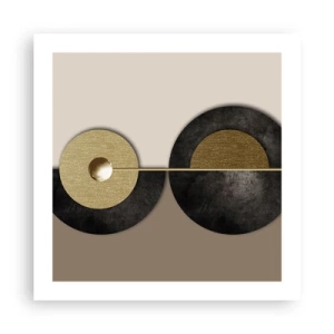 Poster - Variationen rund um den Kreis - 50x50 cm