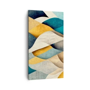 Bild auf Leinwand - Leinwandbild - Rhythmus und Welle - 45x80 cm