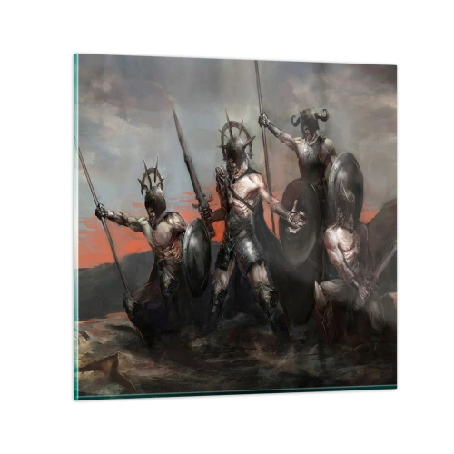 Glasbild - Bild auf glas - Mit oder auf einem Schild - 30x30 cm