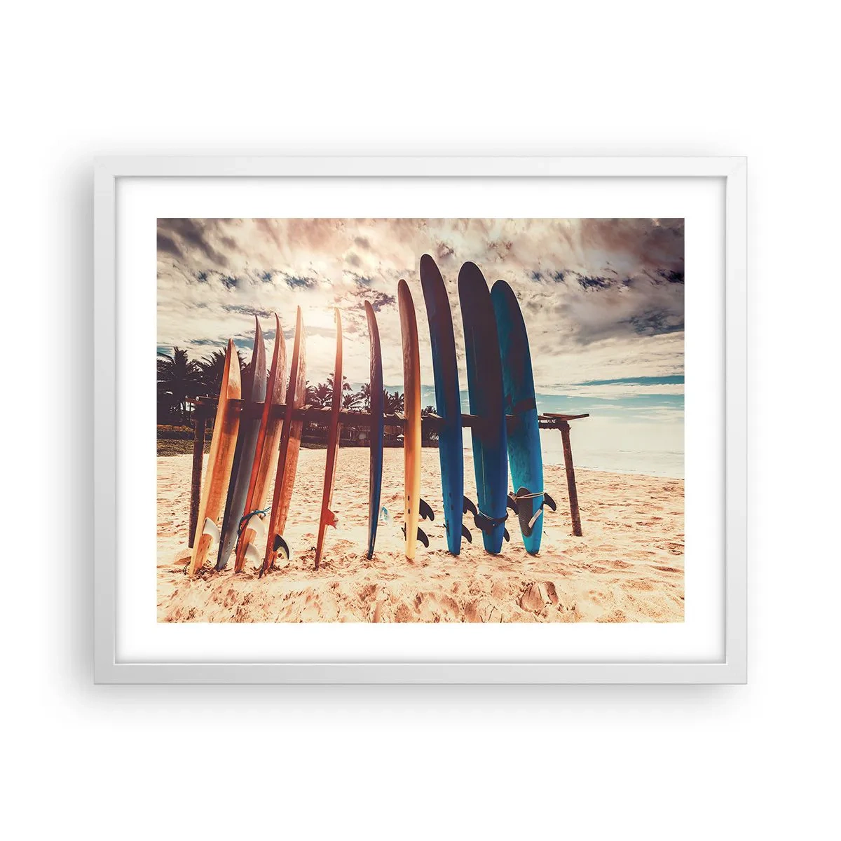 Poster in einem weißen Rahmen - Gute Nacht bis morgen - 50x40 cm