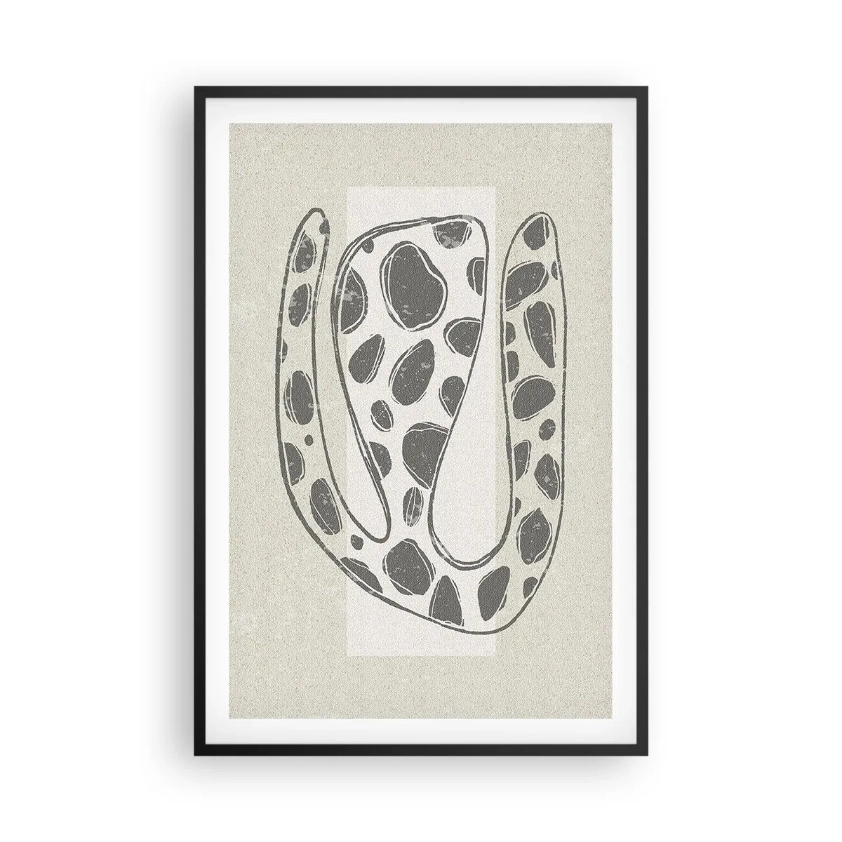 Poster in einem schwarzem Rahmen - Seltsame Kreatur - 61x91 cm