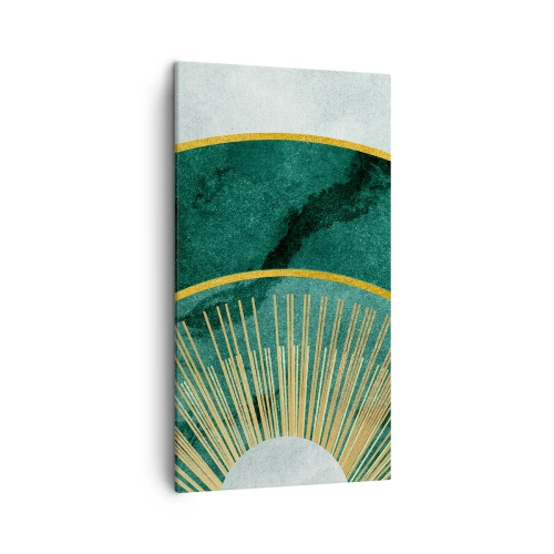 Bild auf Leinwand - Leinwandbild - Anderes Sonnensystem - 45x80 cm