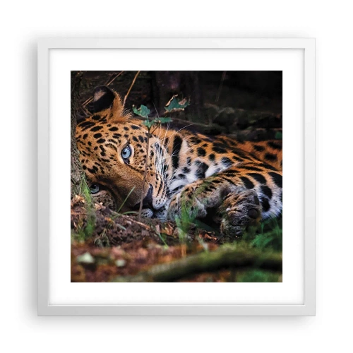 Poster in einem weißen Rahmen - Vertrau mir - 40x40 cm