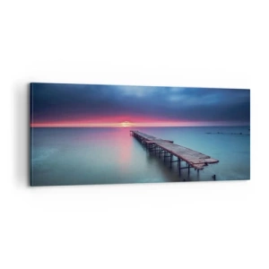 Bild auf Leinwand - Leinwandbild - Zwischen Himmel und Erde - 100x40 cm