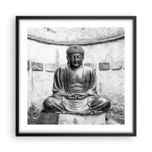 Poster in einem schwarzem Rahmen - An der Quelle des Friedens - 50x50 cm