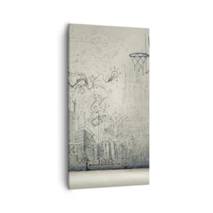 Bild auf Leinwand - Leinwandbild - Mein tolles Stadtleben - 55x100 cm