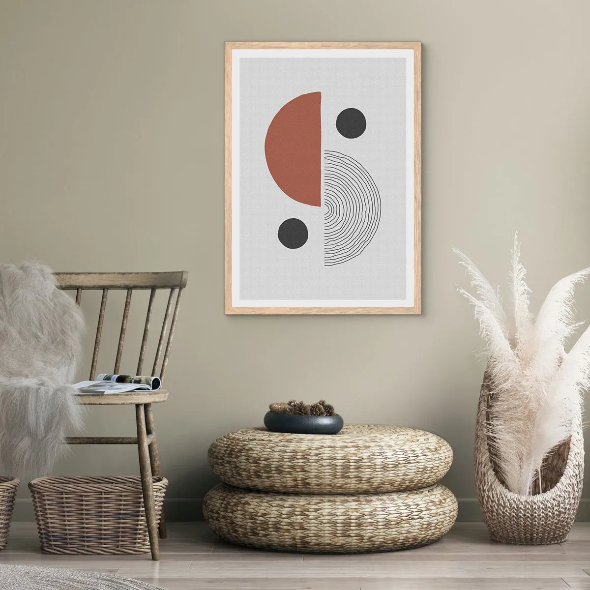 Poster in einem Rahmen aus heller Eiche - Perfektion des Rades - 61x91 cm