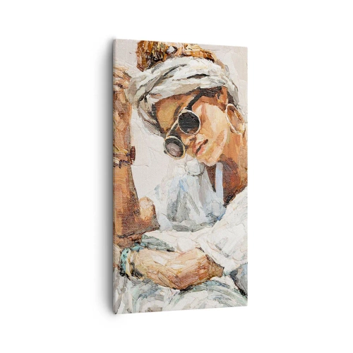 Bild auf Leinwand - Leinwandbild - Porträt in voller Sonne - 55x100 cm