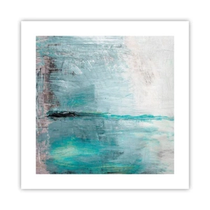 Poster - Horizontal in Blau - 40x40 cm