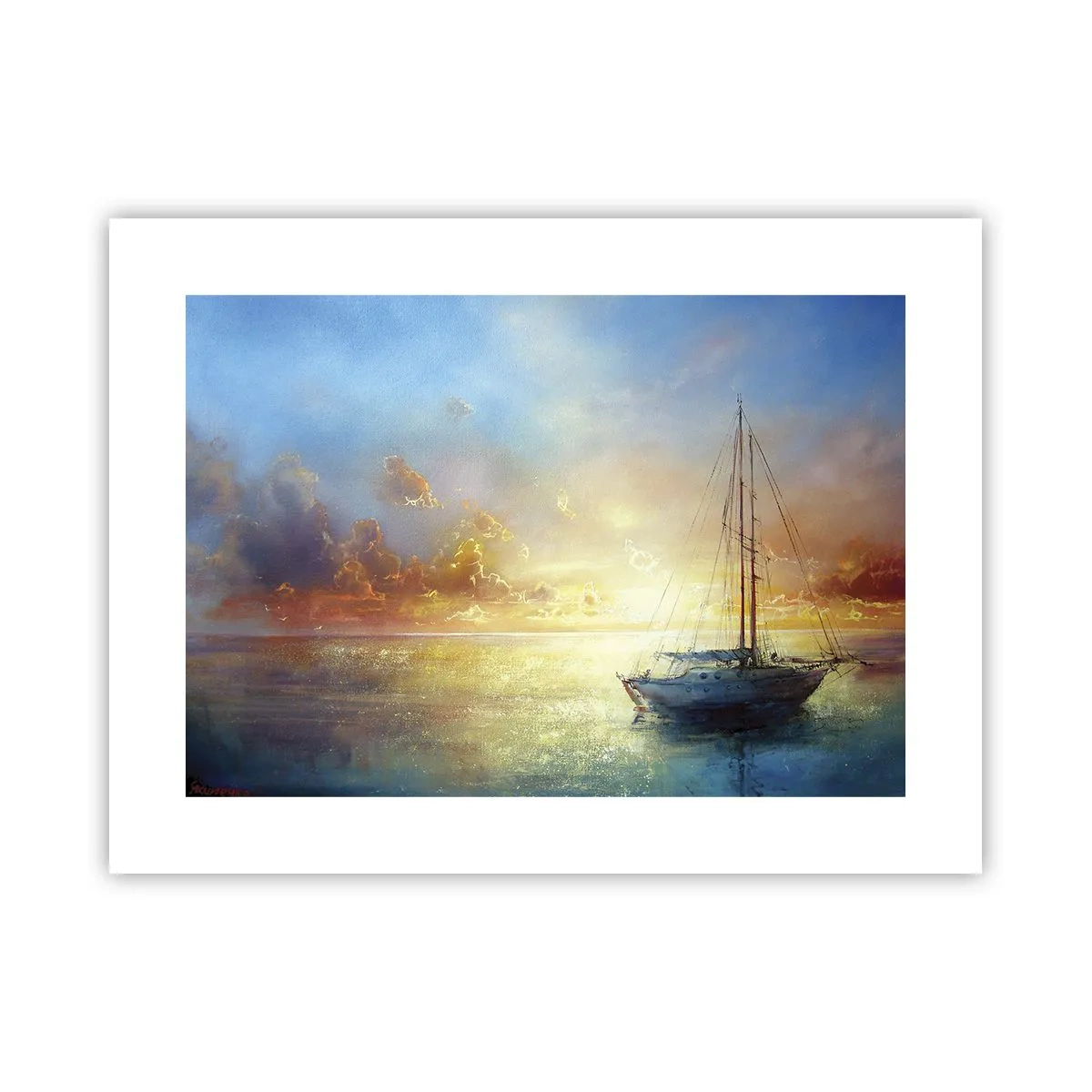 Poster - In einer goldenen Bucht - 40x30 cm