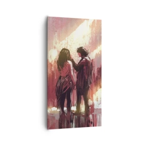 Bild auf Leinwand - Leinwandbild - Das ewige Schauspiel der Liebe - 65x120 cm