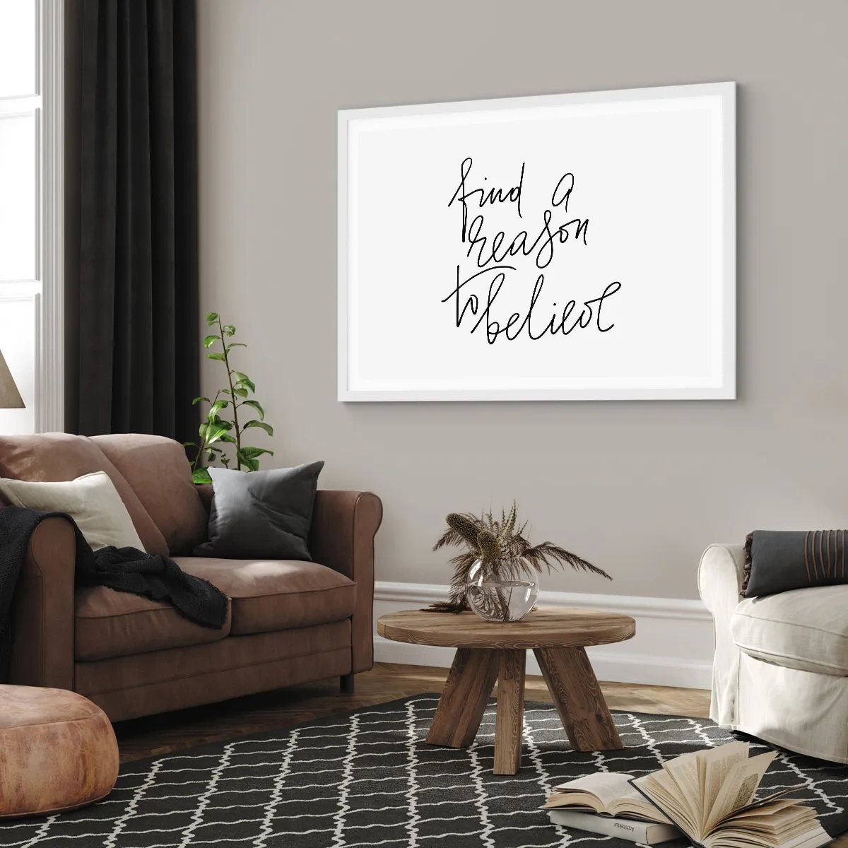 Poster in einem weißen Rahmen - Es ist möglich - 40x30 cm