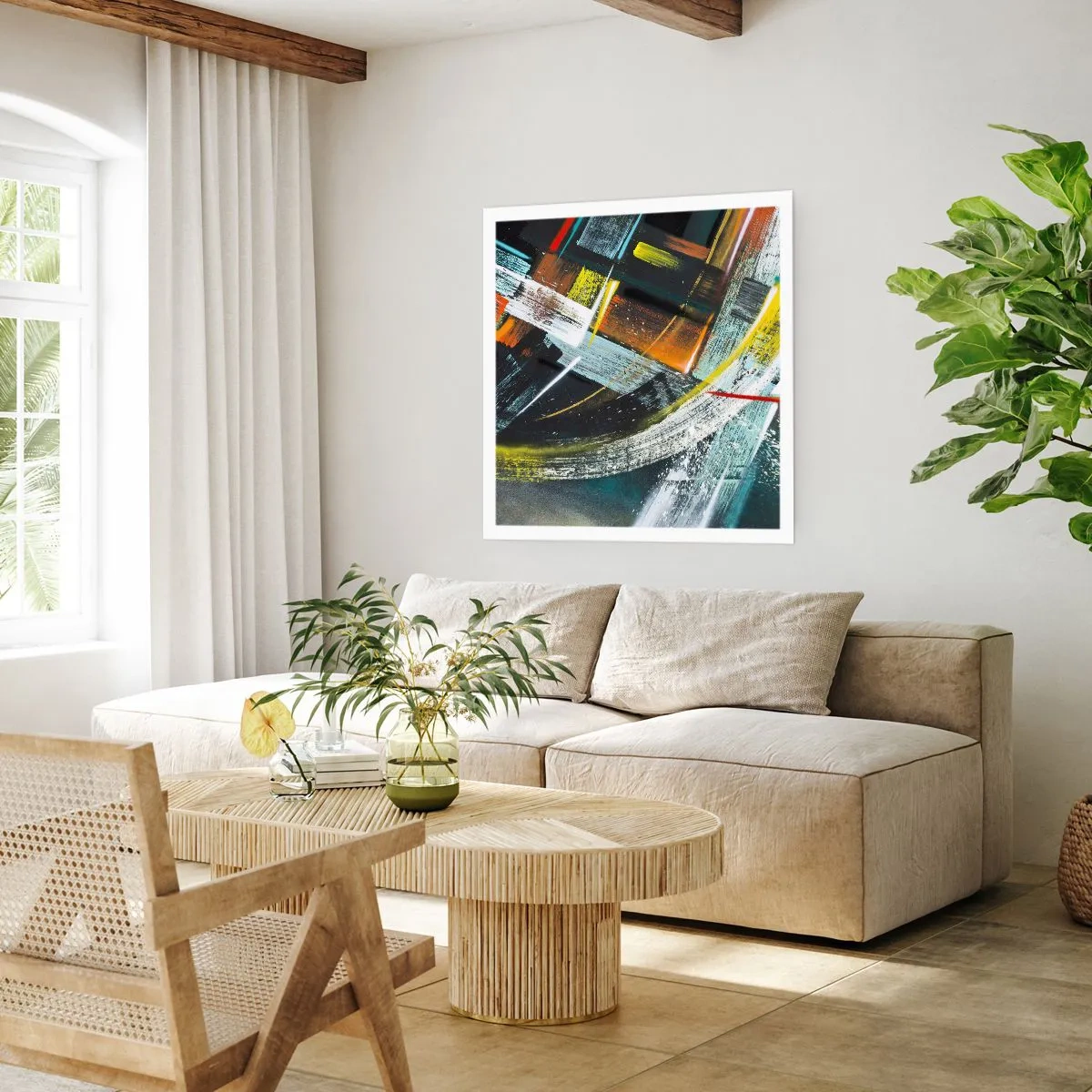 Poster - Energie der Bewegung - 40x40 cm