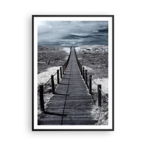 Poster in einem schwarzem Rahmen - Direkt ans Ufer - 70x100 cm