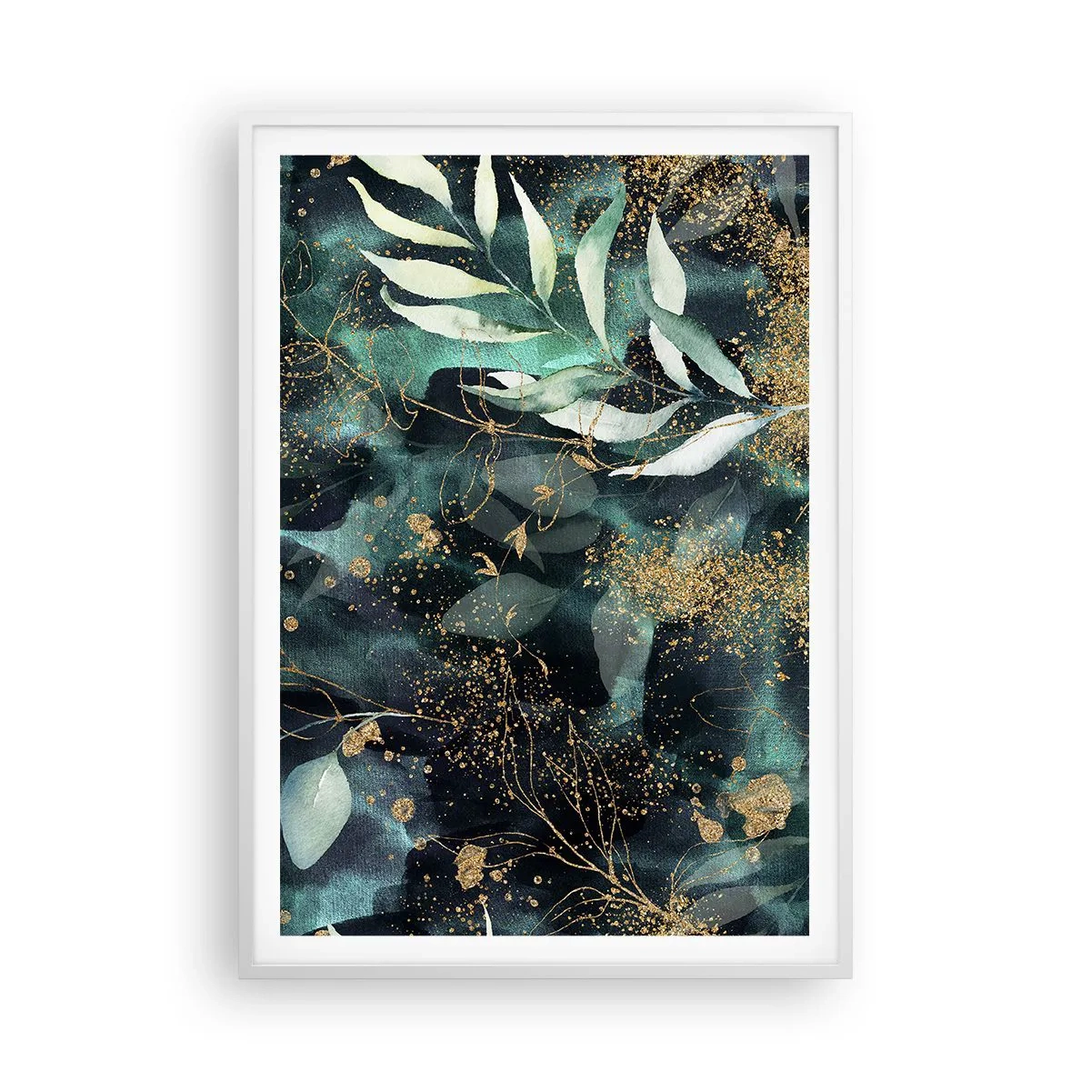 Poster in einem weißen Rahmen - Zaubergarten - 70x100 cm