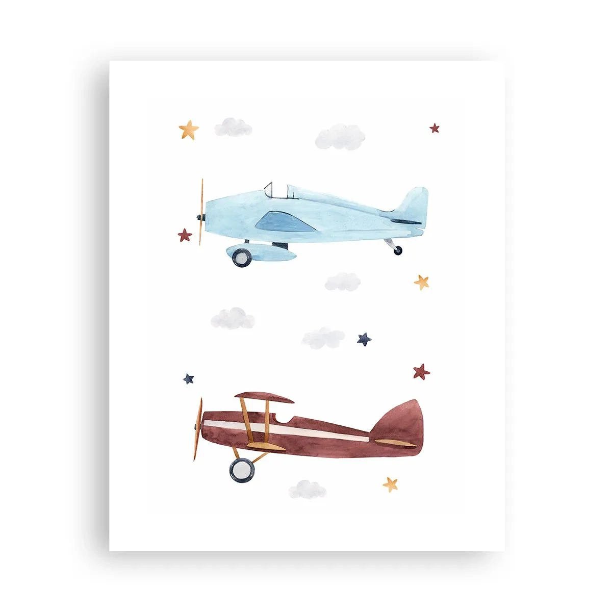 Poster - Wir warten, Herr Pilot! - 40x50 cm