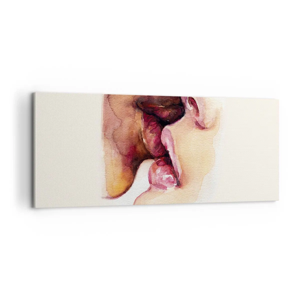 Bild auf Leinwand - Leinwandbild - Wie Tag und Nacht, Erde und Himmel - 100x40 cm