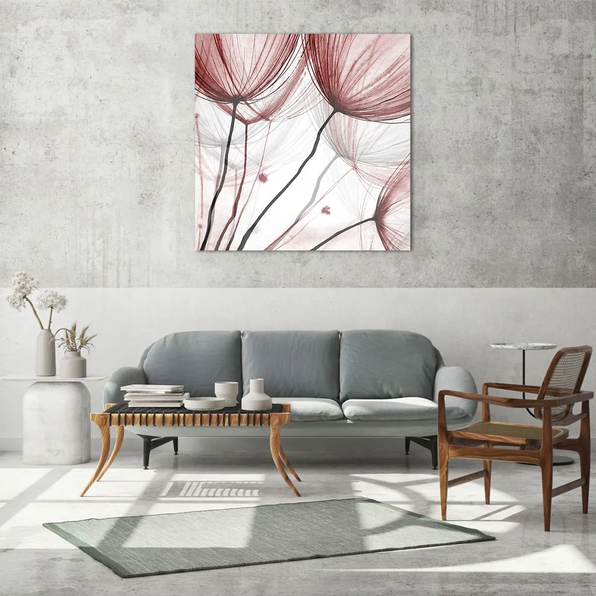 Glasbild - Bild auf glas - Vor der Abfahrt - 60x60 cm