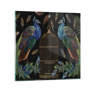 Glasbild - Bild auf glas - In königlichen Gewändern - 70x70 cm