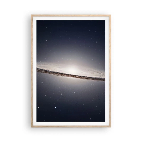 Poster in einem Rahmen aus heller Eiche - Vor langer Zeit in einer weit entfernten Galaxie ... - 70x100 cm