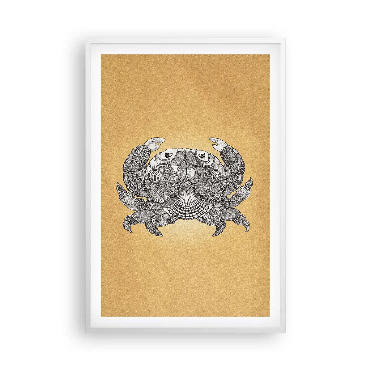 Poster in einem weißen Rahmen - Geschichten von Mr. Krabs - 61x91 cm