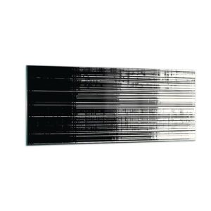 Glasbild - Bild auf glas - Wellen und Vibrationen - 100x40 cm