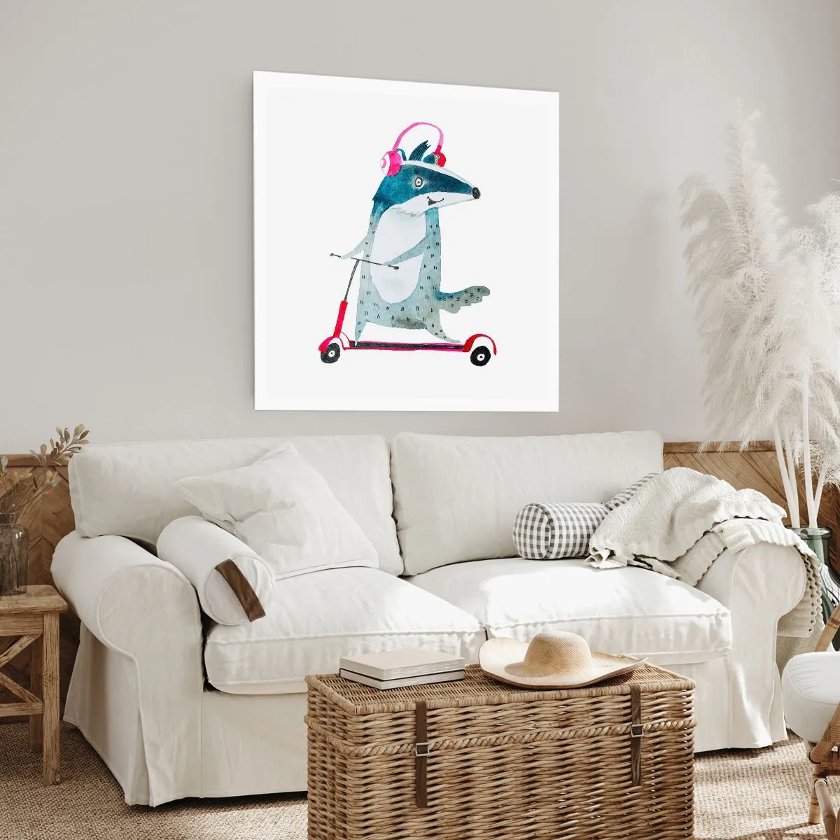 Poster - Dachsfreude - 40x40 cm