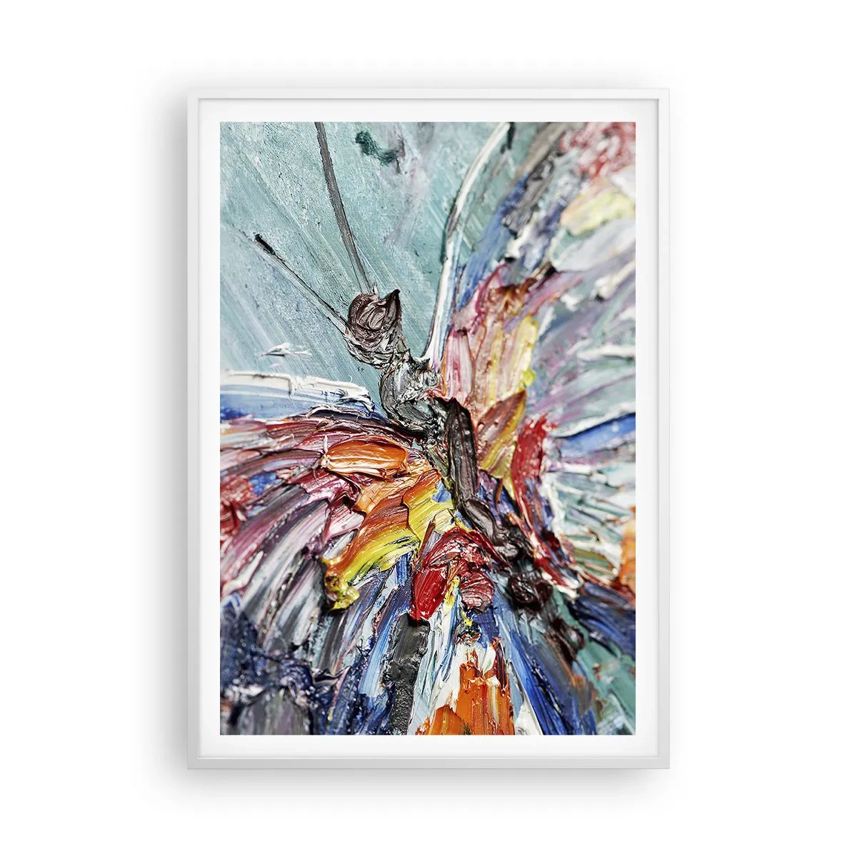 Poster in einem weißen Rahmen - Von der Natur gemalt - 70x100 cm