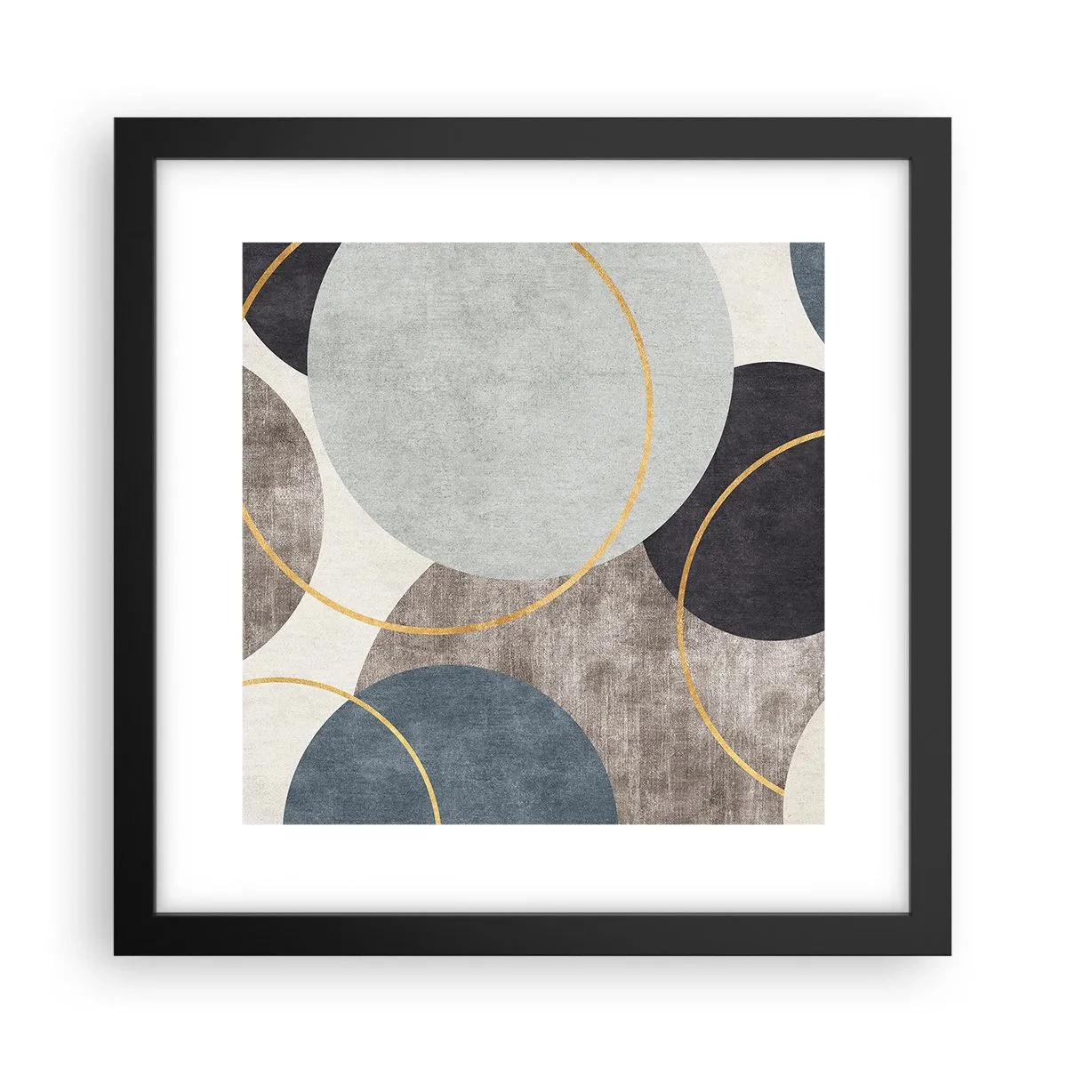 Poster in einem schwarzem Rahmen - Rad für Rad - 30x30 cm