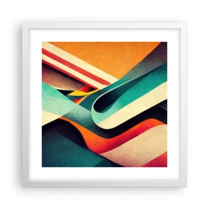Poster in einem weißen Rahmen - Intensive Komposition - 40x40 cm