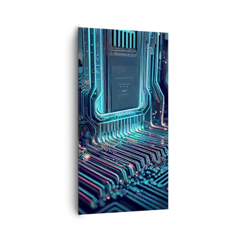 Bild auf Leinwand - Leinwandbild - Ich denke nur… - 65x120 cm