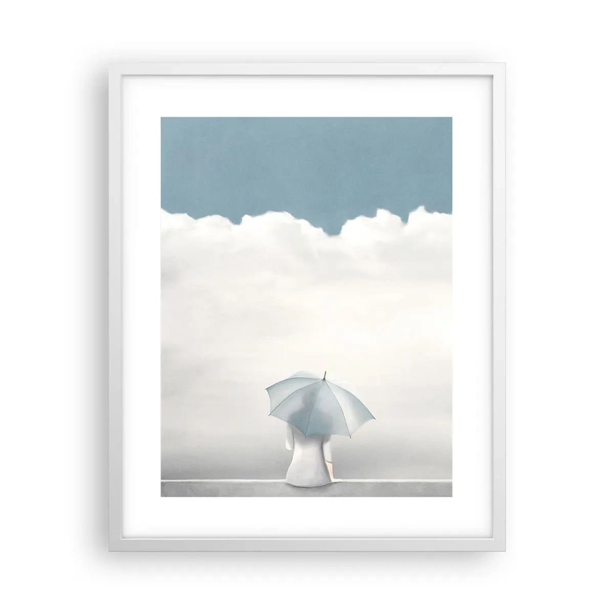 Poster in einem weißen Rahmen - Am Rande der Realität und Träume - 40x50 cm