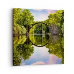 Bild auf Leinwand - Leinwandbild - An der Kreuzung zweier Welten - 30x30 cm