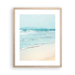 Poster in einem Rahmen aus heller Eiche - Hitze und Lärm - 40x50 cm