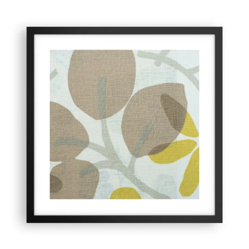 Poster in einem schwarzem Rahmen - Komposition in voller Sonne - 40x40 cm