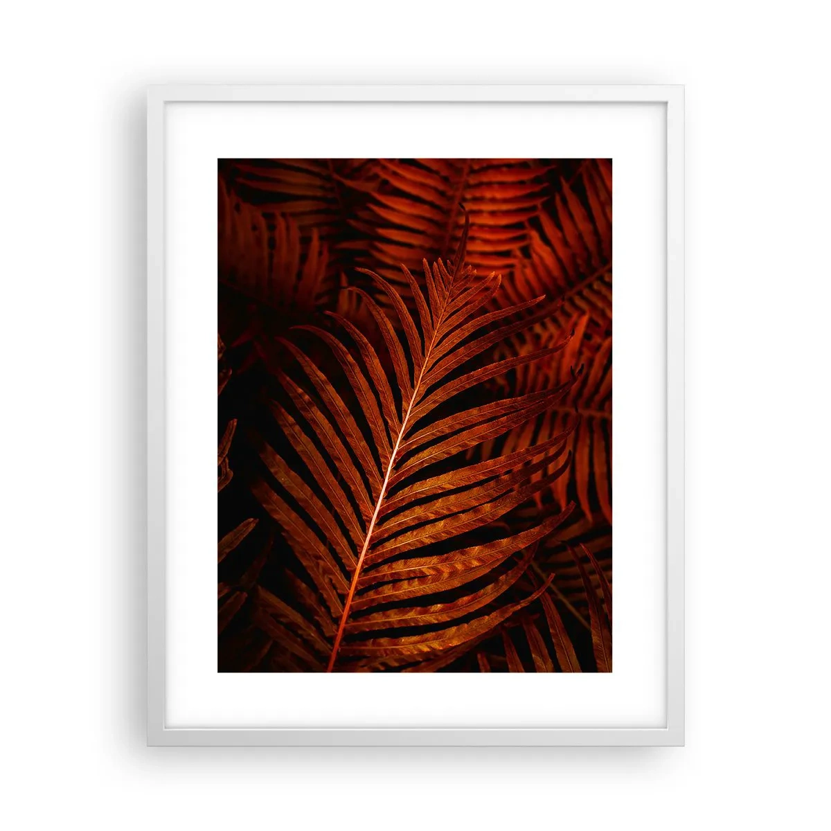 Poster in einem weißen Rahmen - Die Hitze des Lebens - 40x50 cm