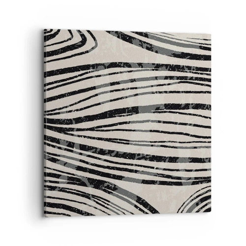 Bild auf Leinwand - Leinwandbild - Linienpool - 70x70 cm