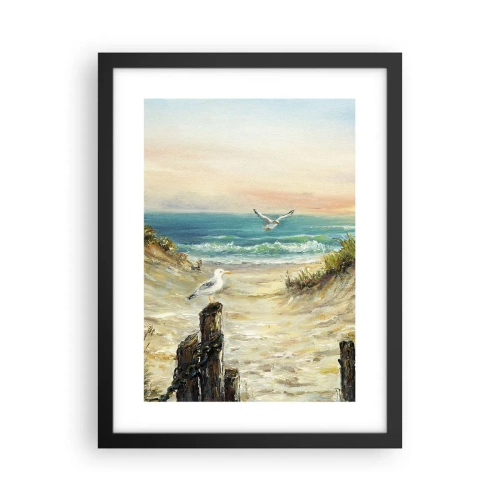 Poster in einem schwarzem Rahmen - Windlose Abgeschiedenheit - 30x40 cm