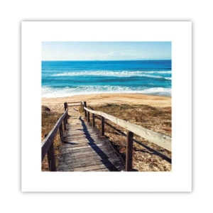 Poster - Lauf! - 30x30 cm