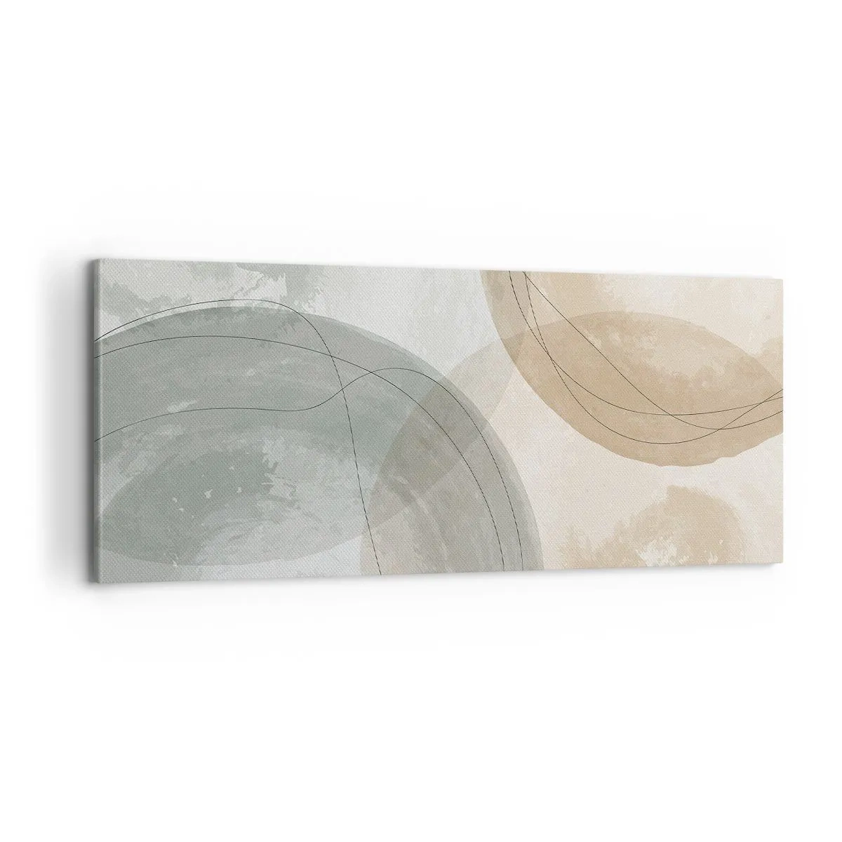 Bild auf Leinwand - Leinwandbild - Welten durchdringen - 100x40 cm