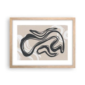 Poster in einem Rahmen aus heller Eiche - Vervielfachter Ausdruck - 40x30 cm