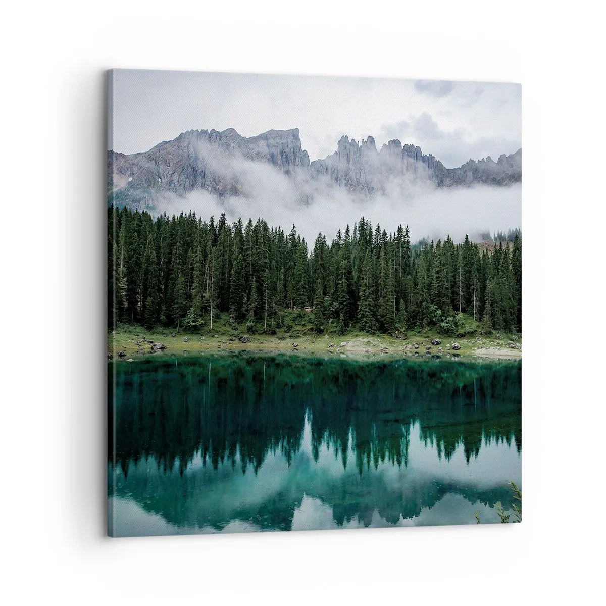 Bild auf Leinwand - Leinwandbild - Leise, leise, lass uns das Trinkwasser nicht wecken ... - 60x60 cm