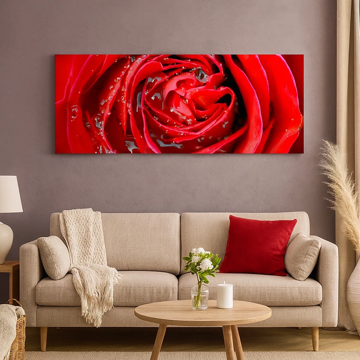 Bild auf Leinwand - Leinwandbild - In den Tautropfen - 30x30 cm