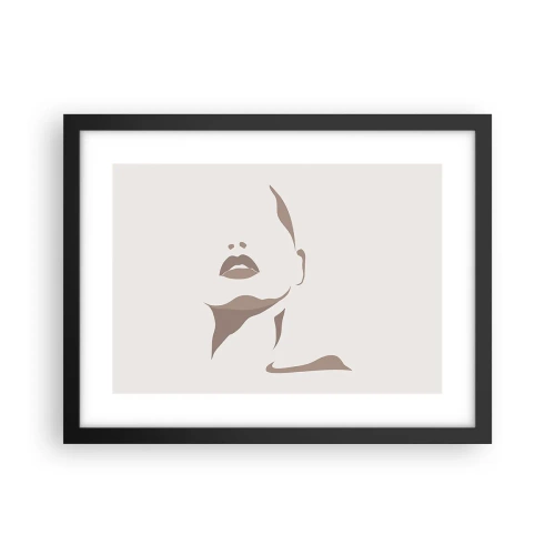 Poster in einem schwarzem Rahmen - Aus Licht und Schatten - 40x30 cm